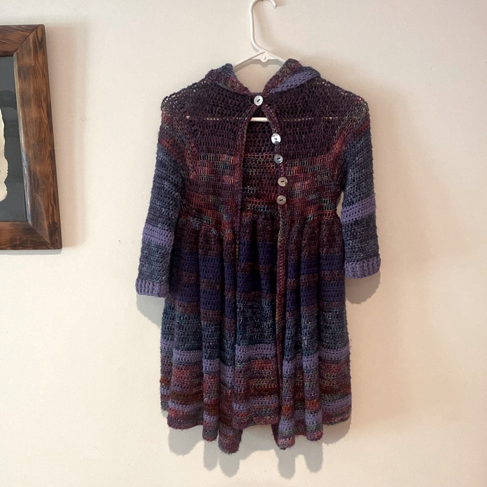 Hand knit coat